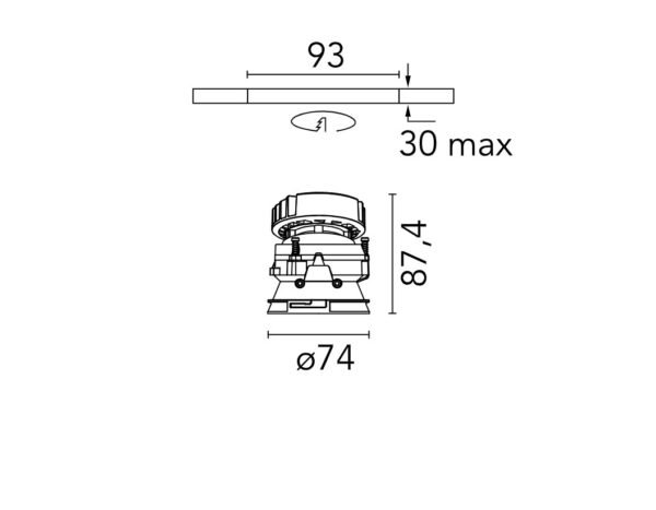 KAP 80 ADJ 9.2W - 688lm - 2700K - Image 3