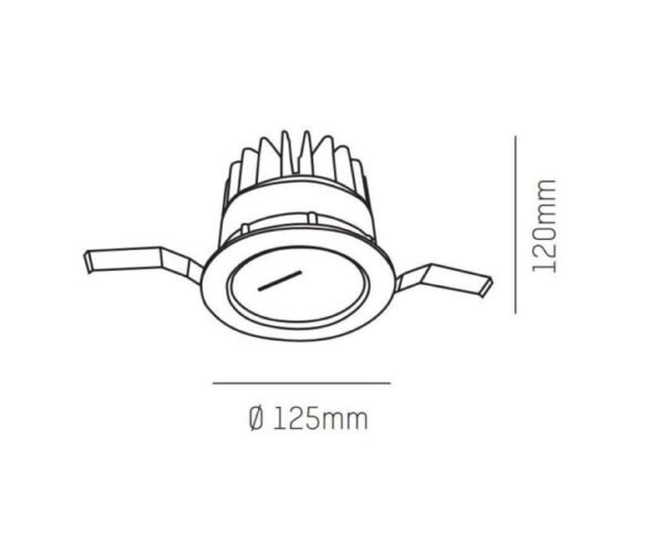 Šviestuvas SunrayII LED 18w 3K 500mA - Image 2