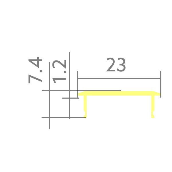 Difuzorius 55- B23xH7,4mm - Image 2