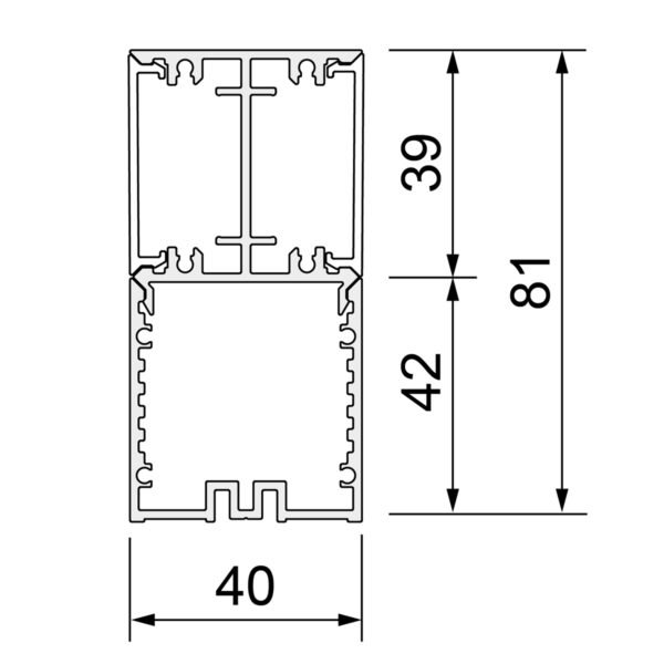 Profil U montag 40X42mm/3400mm - Image 2